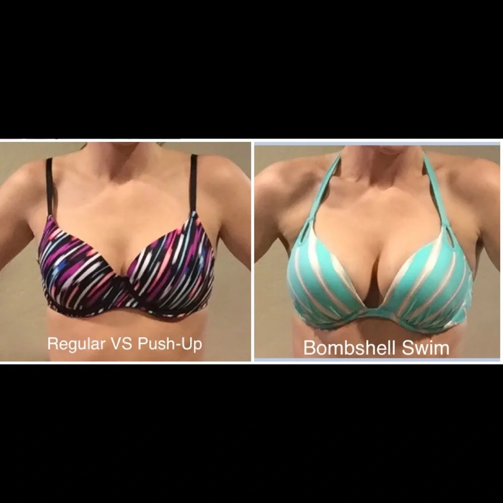 🩷 Victorias Secret 🩷 Bombshell (Add 2 Cup Sizes!) Push-Up Bikini - Medium 34C - Picture 10 of 11